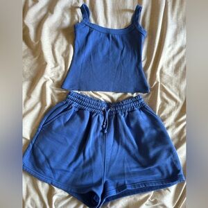Tank Top and Sweat shorts two piece set